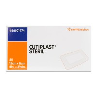 Cutiplast Steril 15cm x 8cm: medicazioni sterili (scatola da 50 unità) Cutiplast Steril 15cm x 8cm: medicazioni sterili (scatola da 50 unità)